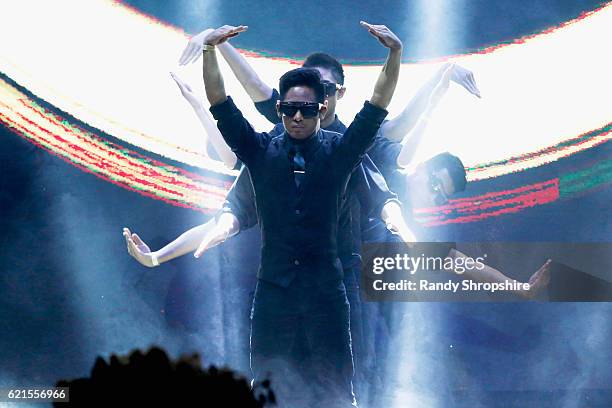 Poreotics perform onstage during the Hamilton Behind The Camera Awards presented by Los Angeles Confidential Magazine at Exchange LA on November 6,...