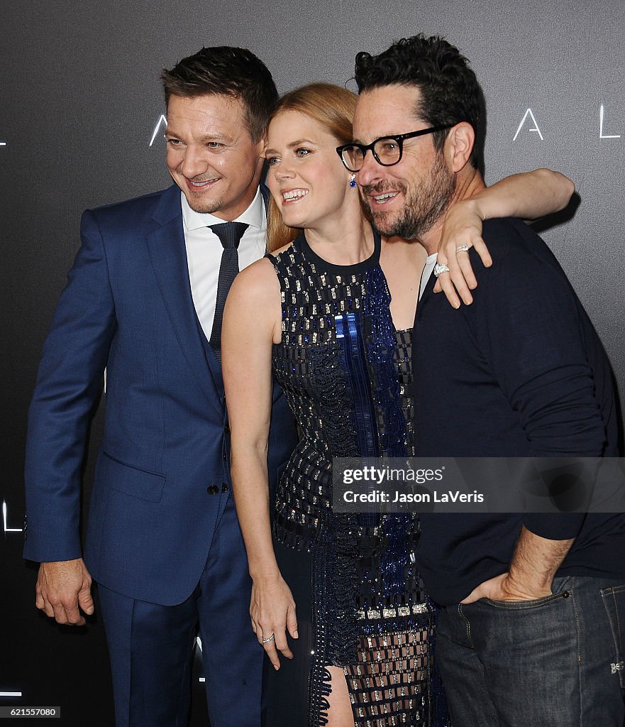 Premiere Of Paramount Pictures' "Arrival" - Arrivals