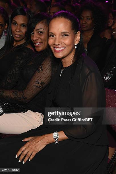 Actress Shari Headley seen in the audience during the 2016 Soul Train Music Awards at the Orleans Arena on November 6, 2016 in Las Vegas, Nevada.