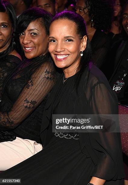 Actress Shari Headley seen in the audience during the 2016 Soul Train Music Awards at the Orleans Arena on November 6, 2016 in Las Vegas, Nevada.