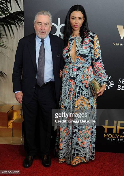Actor Robert De Niro and Drena De Niro arrive at the 20th Annual Hollywood Film Awards at The Beverly Hilton Hotel on November 6, 2016 in Los...