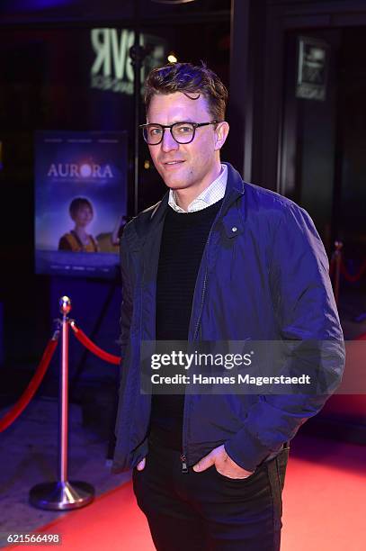 Actor Friedrich Muecke during the Metropolis-Deutscher Regiepreis 2016 at HFF Munich on November 6, 2016 in Munich, Germany.