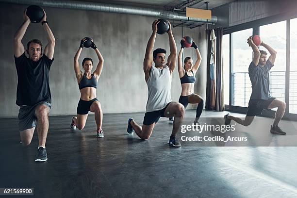 fitness and fun rolled into one - exercise equipment stock pictures, royalty-free photos & images