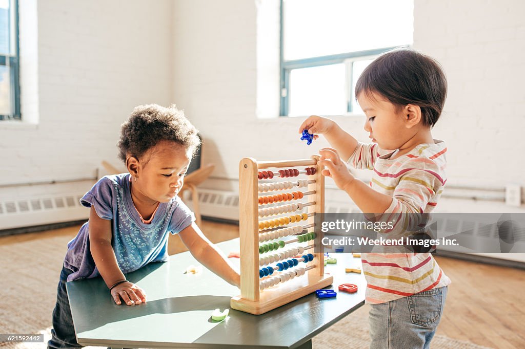 Crianças no jardim de infância