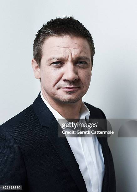 Actor Jeremy Renner is photographed during the 60th BFI London Film Festival at the Corinthia Hotel on October 11, 2016 in London, England.