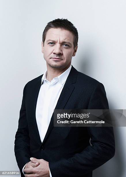 Actor Jeremy Renner is photographed during the 60th BFI London Film Festival at the Corinthia Hotel on October 11, 2016 in London, England.