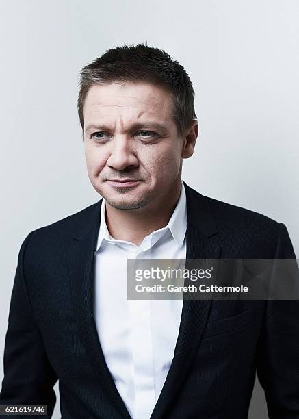 Actor Jeremy Renner is photographed during the 60th BFI London Film Festival at the Corinthia Hotel on October 11, 2016 in London, England.