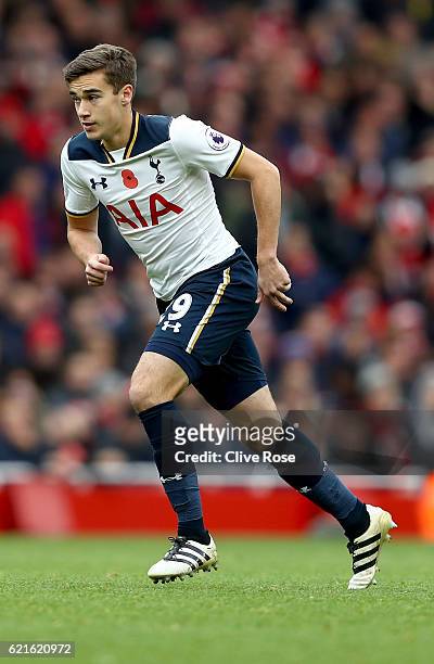 Harry Winks of Tottenham Hotspur during the Premier League match between Arsenal and Tottenham Hotspur at Emirates Stadium on November 6, 2016 in...