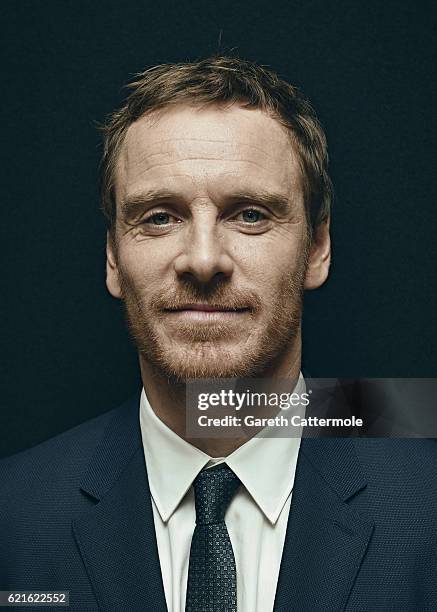 Actor Michael Fassbender is photographed during the 60th BFI London Film Festival on October 14, 2016 in London, England.