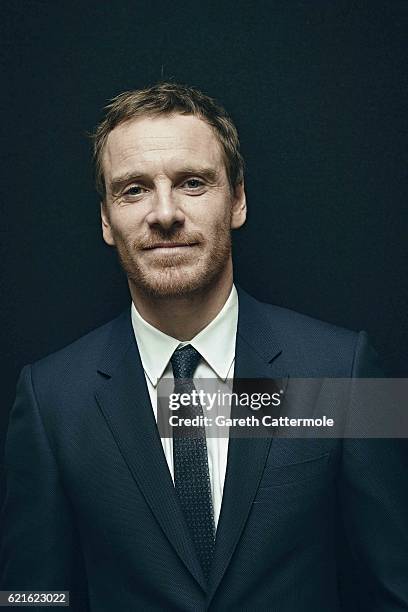 Actor Michael Fassbender is photographed during the 60th BFI London Film Festival on October 14, 2016 in London, England.