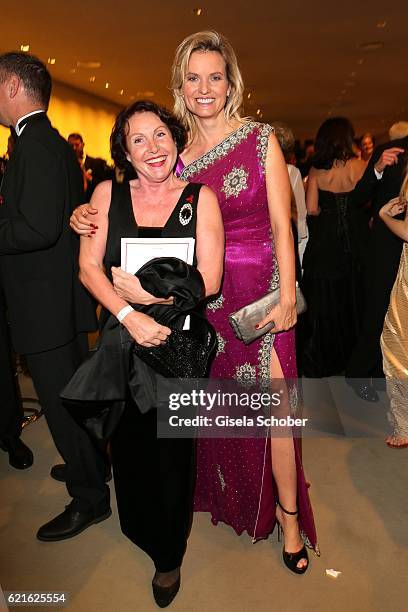 Georgia Tornow and Carola Ferstl during the 23rd Opera Gala at Deutsche Oper Berlin on November 5, 2016 in Berlin, Germany.