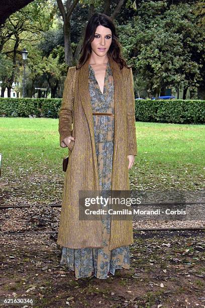 Claudia Vismara attends the " Rocco Schiavone" Tv movie photocall on November 7, 2016 in Rome, Italy.