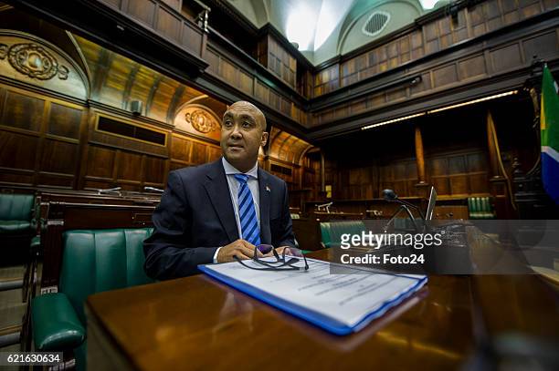 The National Prosecuting Authority boss advocate Shaun Abrahams during his appearance before The Portfolio Committee on Justice and Correctional...