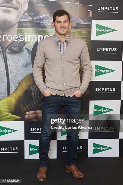 Iker Casillas presents his Short Film 'Heroes Terrenales' at Corte Ingles Castellana store on November 7, 2016 in Madrid, Spain.