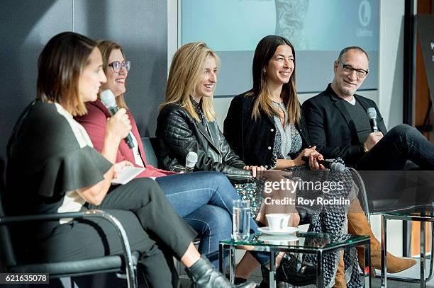 Moderator Anne Fulenwider With Christine Hunsicker, Katia Beauchamp, Rebecca Minkoff and Garry Wassner discuss Project Runway: Fashion Startup Stars...