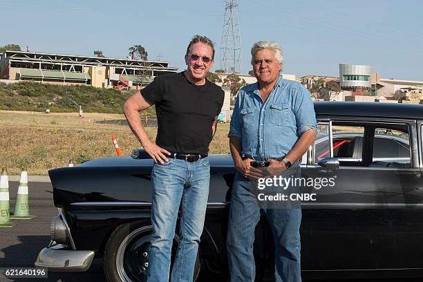 Wolf in Sheep's Clothing" Episode 206 -- Pictured: Tim Allen, Jay Leno --