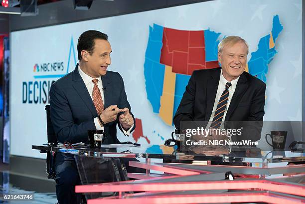 Pictured: -- José Díaz-Balart, Anchor, NBC Nightly News; Host, Telemundos Noticiero and Enfoque, Chris Matthews, Host, MSNBCs Hardball...