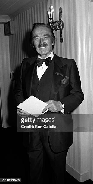 Fred Trump attends 38th Annual Horatio Alger Awards Dinner on May 10, 1985 at the Waldorf Hotel in New York City.