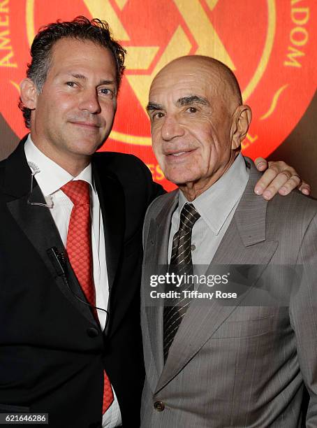 Of GBK Gavin Keilly and Robert Shapiro attend the American Friends Of Magen David Adom's Red Star Ball at The Beverly Hilton Hotel on November 1,...