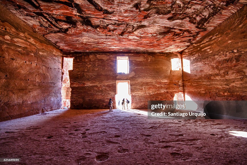 Interior of The Urn Tomb in Petra
