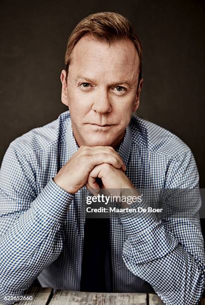 Kiefer Sutherland from Disney ABC Television Group's 'Designated Survivor' poses for a portrait at the 2016 Summer TCA Getty Images Portrait Studio...