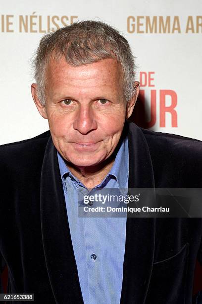 Patrick Poivre d'Arvor attends "L'Histoire de L'Amour" Paris Premiere at Gaumont Capucines on November 7, 2016 in Paris, France.