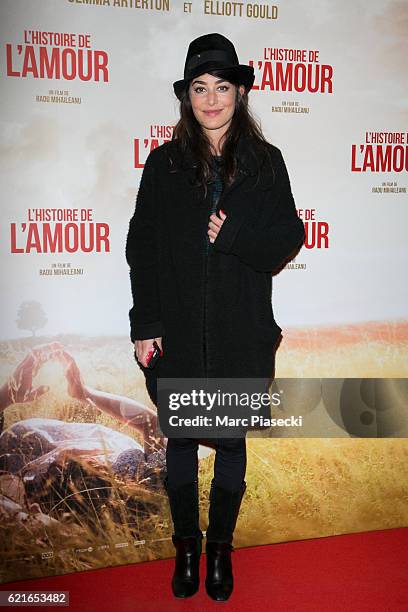 Actress Fanny Valette attends the 'L'Histoire de l'Amour' Premiere at Gaumont Capucines on November 7, 2016 in Paris, France.