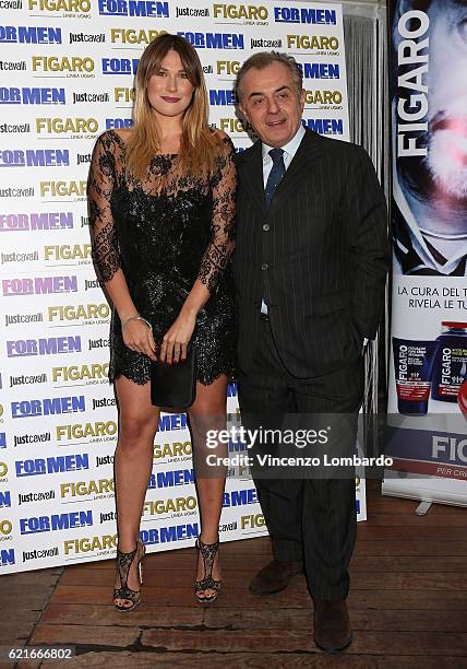 Benedetta Mazza and Andrea Bivardi attend FOR MEN 2017 Calendar presentation on November 7, 2016 in Milan, Italy.