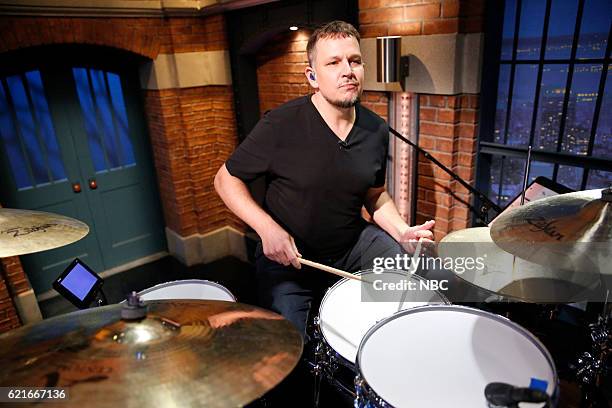 Episode 445 -- Pictured: Keith Carlock sits in with the 8G Band on November 7, 2016 --