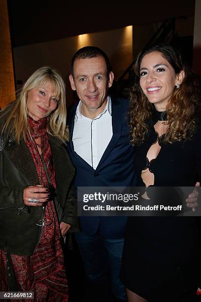 Director Isabelle Camus, Executive Producers of the movie Dany Boon and his wife Yael attend the "Ma famille t'adore deja' Paris Premiere at Cinema...