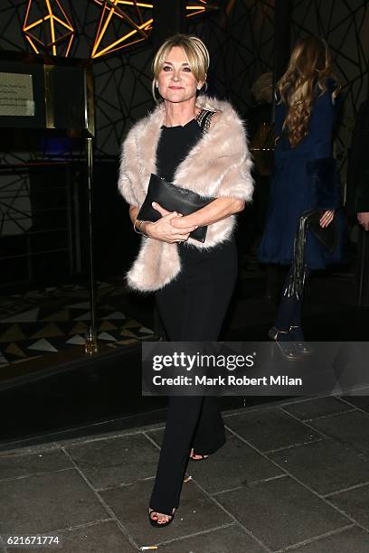 Anthea Turner attending the Fight for Life 20th Anniversary Gala at Quaglino's on November 7, 2016 in London, England.