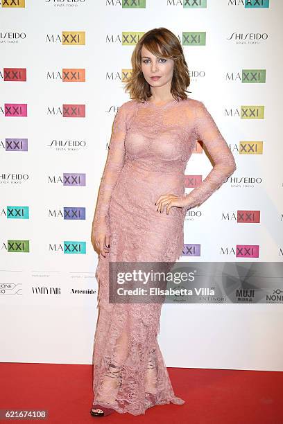 Violante Placido attends a photocall for the MAXXI Acquisition Gala Dinner 2016 at Maxxi Museum on November 7, 2016 in Rome, Italy.