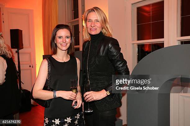 Caroline Boerger and Sibylle Schoen , Aigner, during the birthday party for the 10th anniversary of ICON at Nymphenburg Palais No. 6 on November 7,...