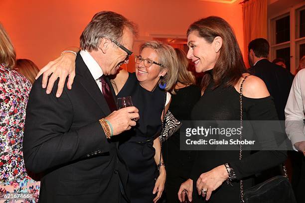 Werner E. Klatten, Inga Griese-Schwenkow and Alexandra von Rehlingen during the birthday party for the 10th anniversary of ICON at Nymphenburg Palais...