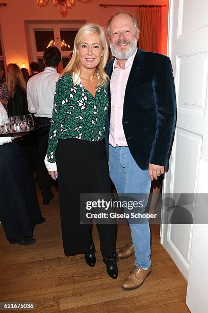 Axel Milberg and his wife Judith Milberg during the birthday party for the 10th anniversary of ICON at Nymphenburg Palais No. 6 on November 7, 2016...