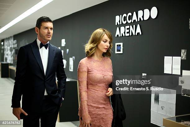 Violante Placido attends a welcome cocktail and 'The Japanese House' exhibition preview for the MAXXI Acquisition Gala Dinner 2016 at Maxxi Museum on...
