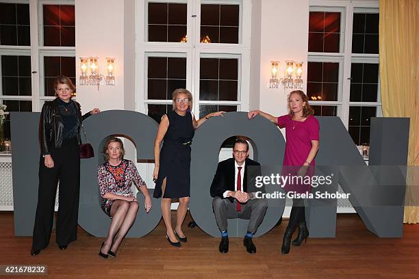 Team ICON: Julia Hackober, Carola Curio, Inga Griese-Schwenkow, Philip Cassier and Julia Soergel during the birthday party for the 10th anniversary...