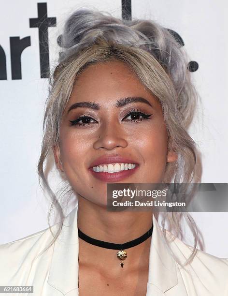 Amy Pham attends the premiere of "God vs Trump" at TCL Chinese Theatre on November 7, 2016 in Hollywood, California.