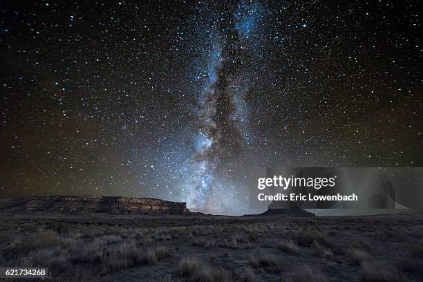 chaco canyon milky way - chaco canyon stock pictures, royalty-free photos & images