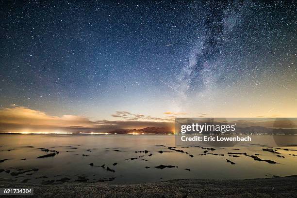 starry night on the salton sea - riverside county california stock pictures, royalty-free photos & images