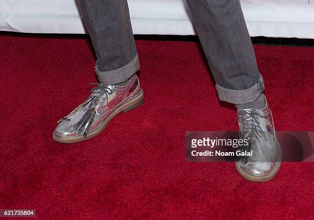 Alexander, shoe detail, attends Tectonic at 25 at NYU Skirball Center on November 7, 2016 in New York City.