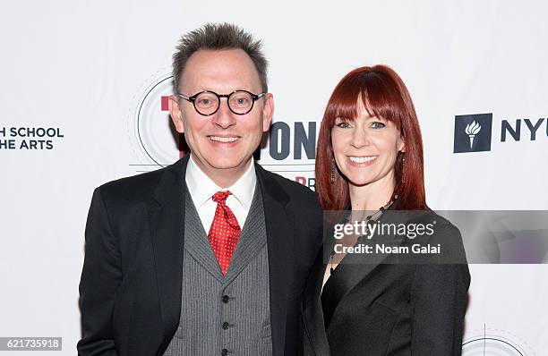 Actors Michael Emerson and Carrie Preston attend Tectonic at 25 at NYU Skirball Center on November 7, 2016 in New York City.