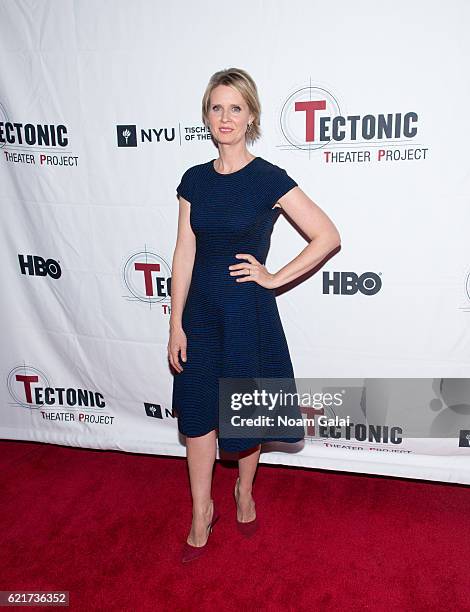 Actress Cynthia Nixon attends Tectonic at 25 at NYU Skirball Center on November 7, 2016 in New York City.