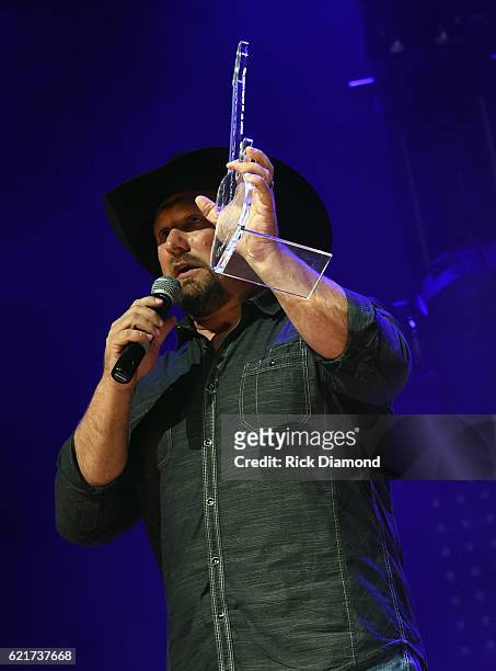 Male Vocalist of the Year Tate Stevens attend during the 2016 Nashville Universe Awards at Wildhorse Saloon on November 7, 2016 in Nashville,...