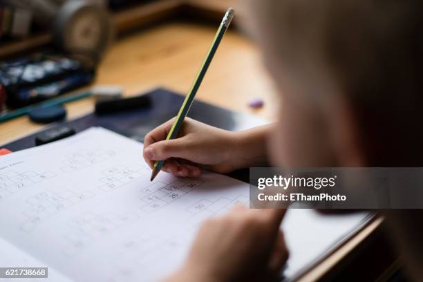 Maths Exercise Book Photos and Premium High Res Pictures - Getty Images