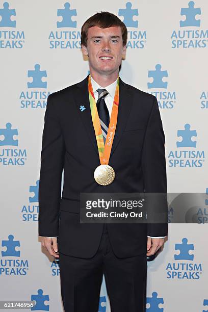Honoree/ athlete Michael Brannigan attends Autism Speaks Celebrity Chef Gala at Cipriani Wall Street on November 7, 2016 in New York City.
