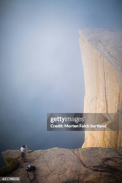 pulpit rock - norway national day 2016 stock pictures, royalty-free photos & images