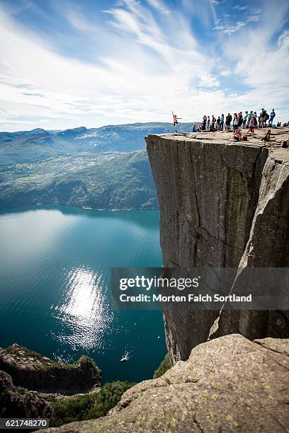 water, mountain, sky - preikestolen bildbanksfoton och bilder