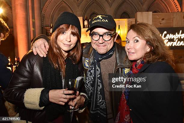 Anais Tellenne, Karl Zero and Daisy dÕErrata attend Les Fooding 2017 / Cocktail at Cathedrale Americaine de Paris on November 7, 2016 in Paris,...