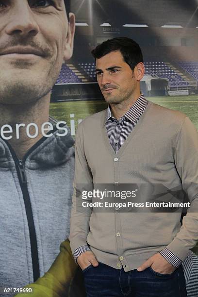 Iker Casillas presents his short film 'Heroes Terrenales' at 'El Corte Ingles' Store on November 7, 2016 in Madrid, Spain.